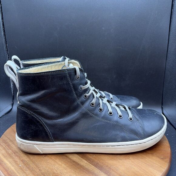 Birkenstock Bartlett Men\'s Size 10 Shoes Black Leather High Top Sneakers